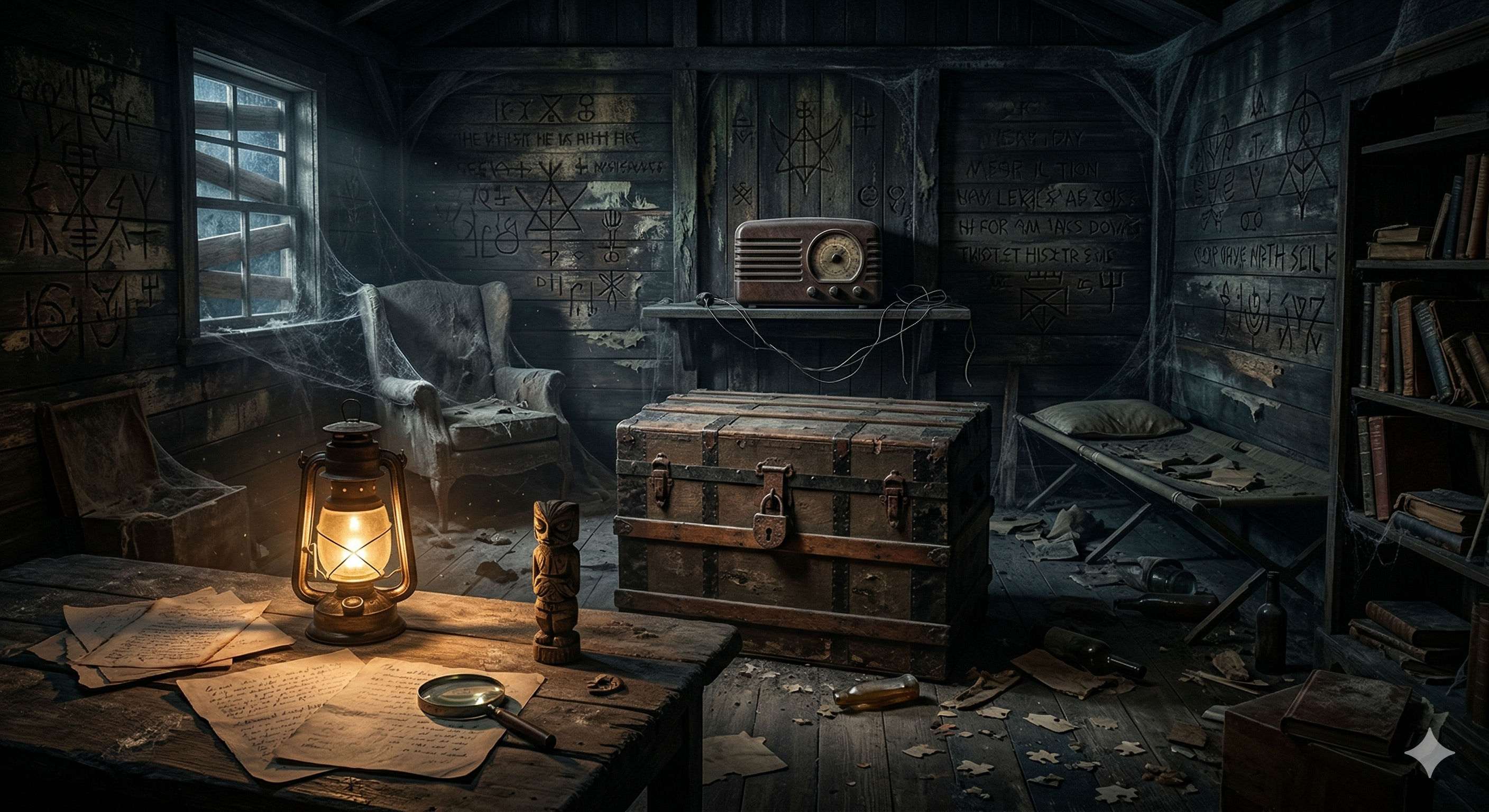 Cabin 13 escape room atmosphere